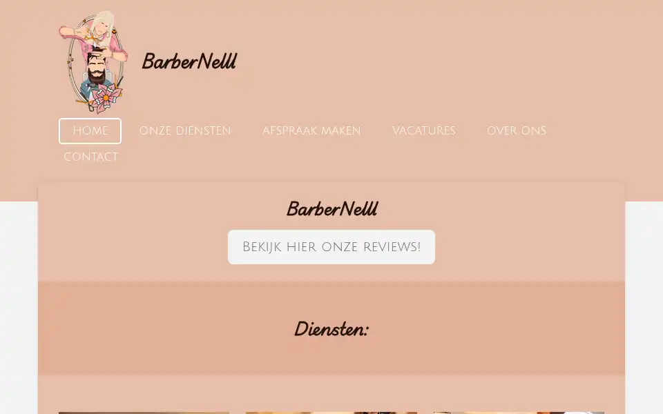 Screenshot of barbernelll.com