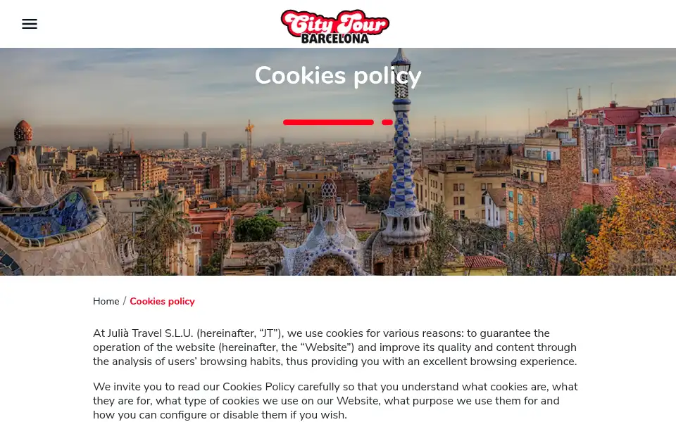 Screenshot of barcelona.city-tour.com