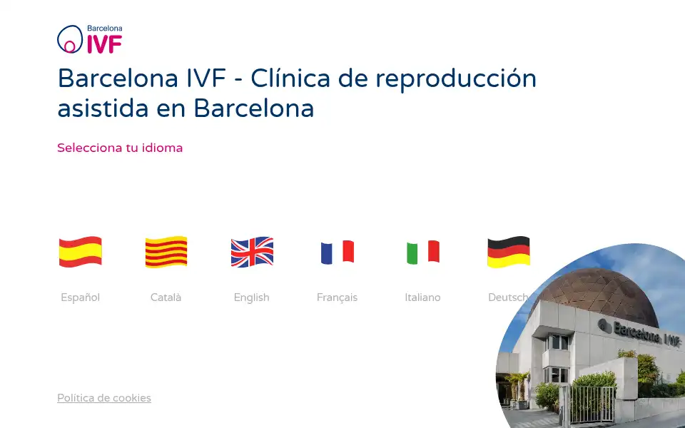 Screenshot of barcelonaivf.com