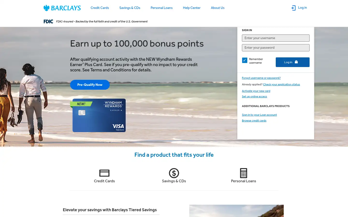 Screenshot of barclaycardus.com