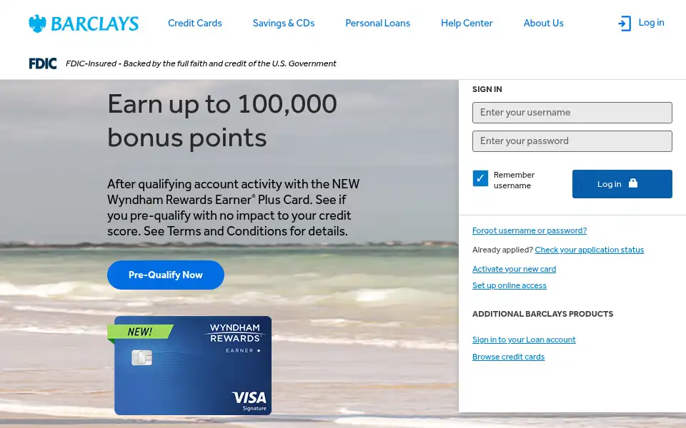 Screenshot of barclaysus.com
