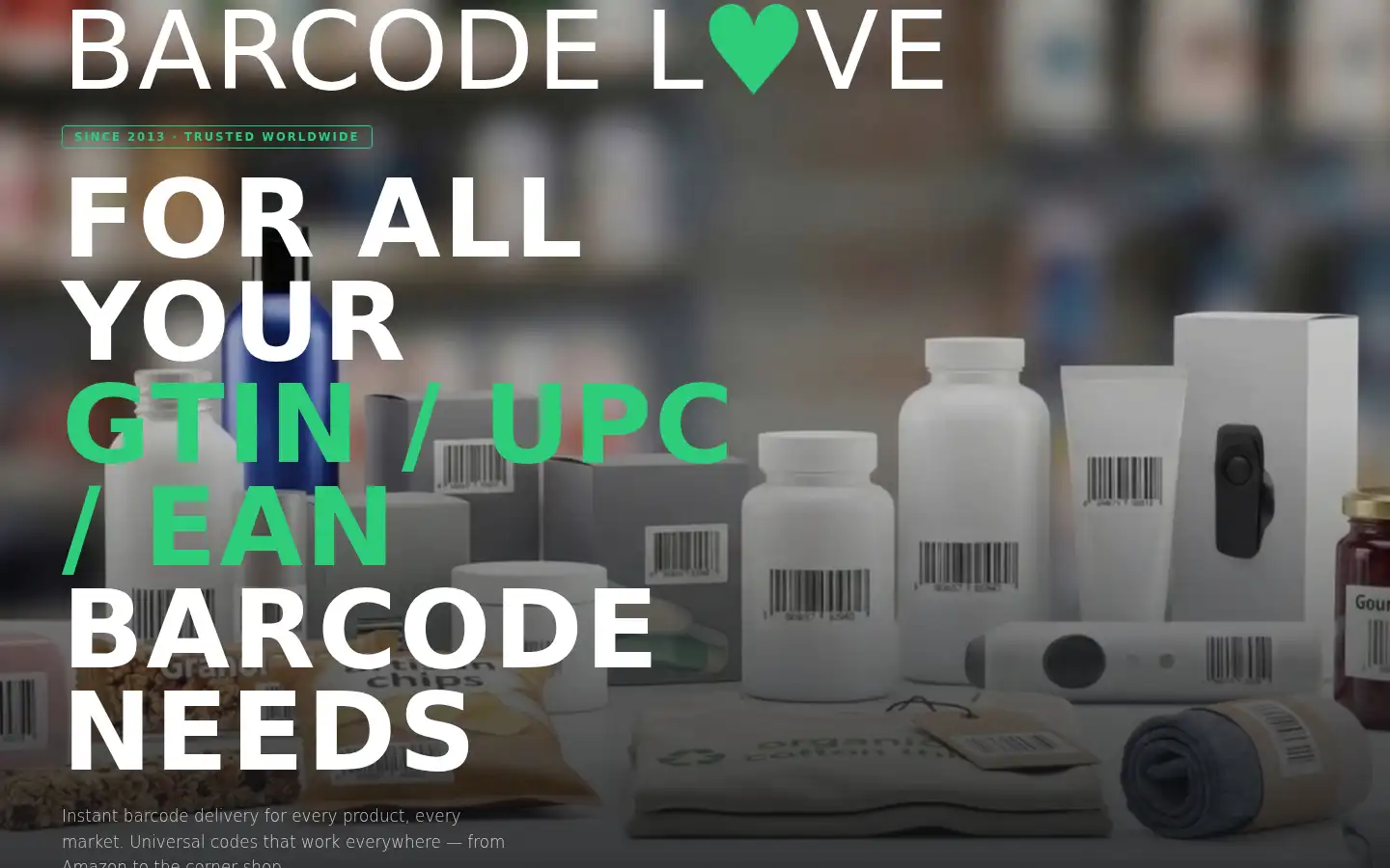 Screenshot of barcodelove.eu
