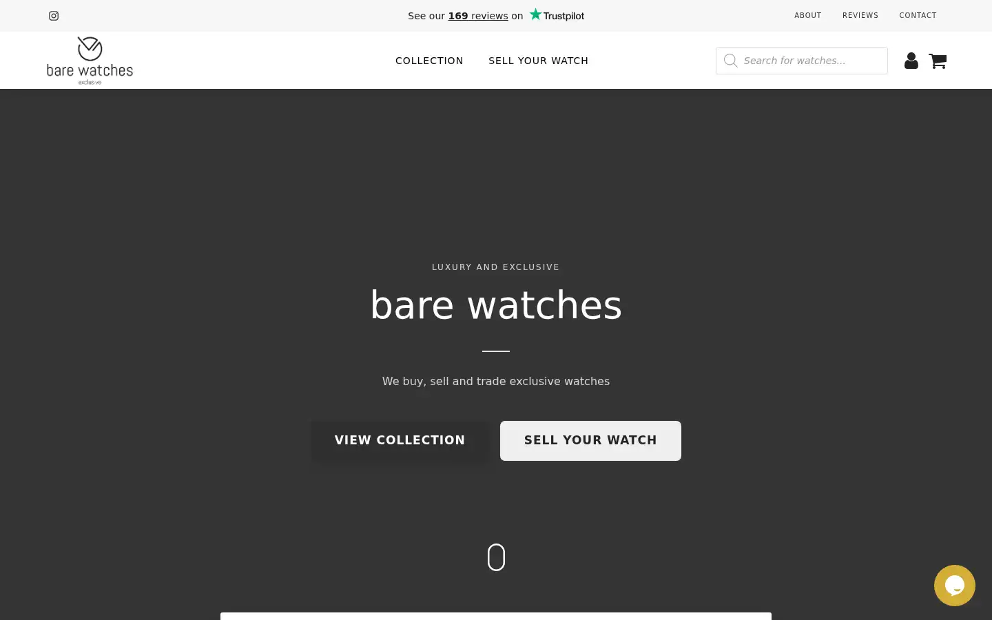 Screenshot of bare-watches.com