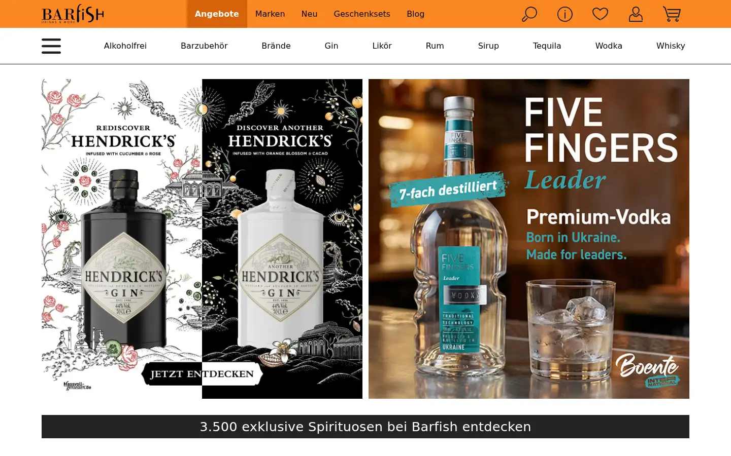 Screenshot of barfish.de