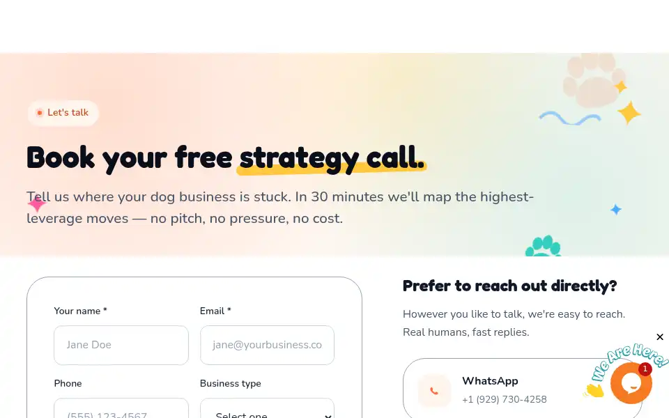 Screenshot of barkboostsolutions.com