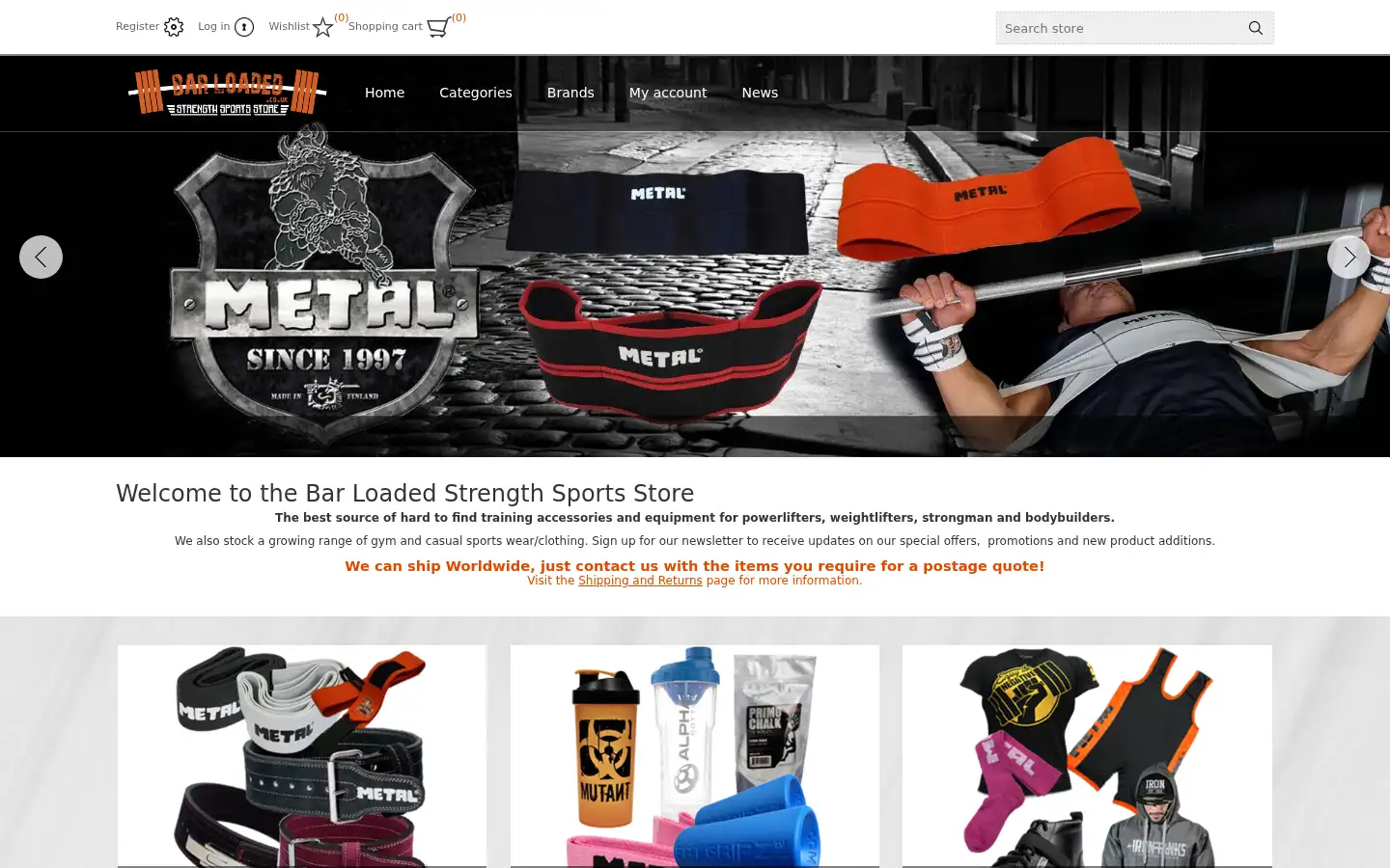 Screenshot of barloaded.co.uk