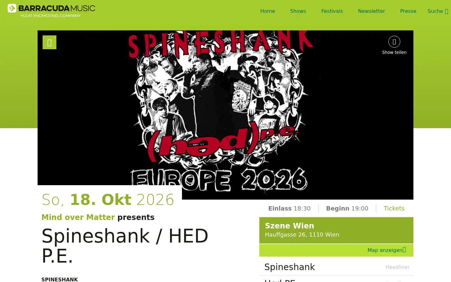 Screenshot of barracudamusic.at