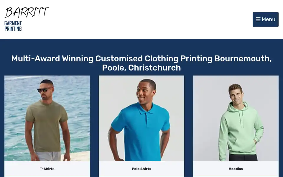 Screenshot of barrittprints.co.uk