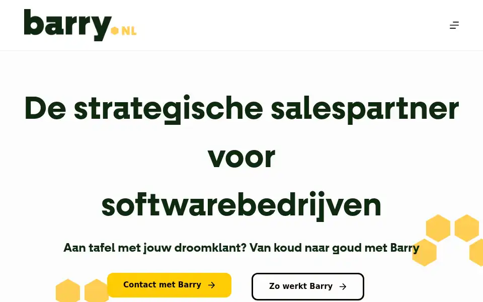 Screenshot of barry.nl