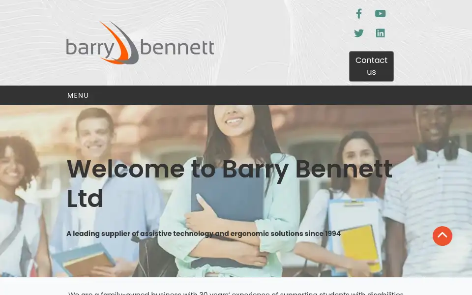 Screenshot of barrybennett.co.uk