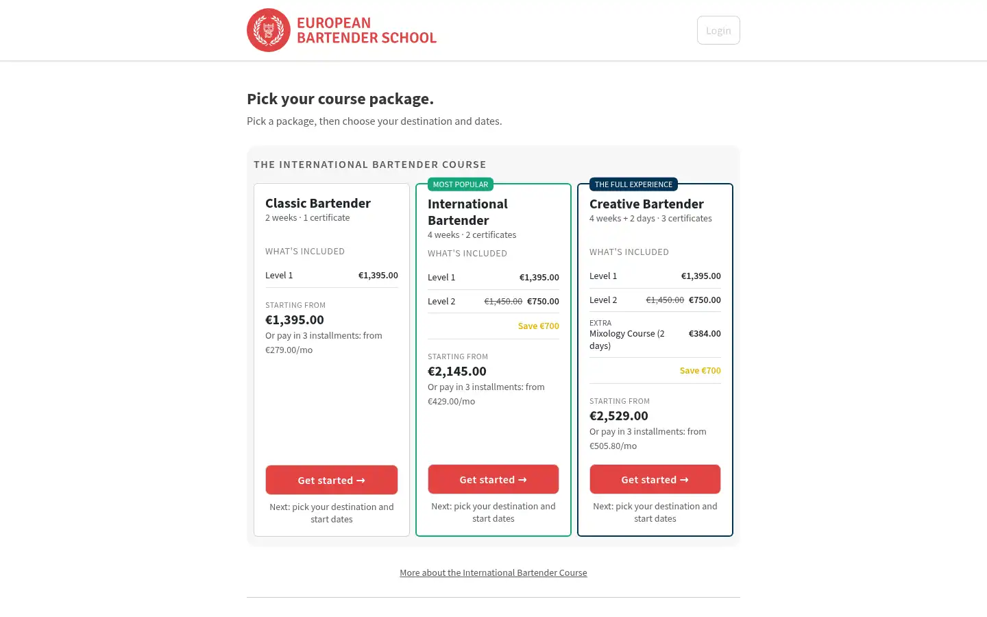 Screenshot of barschool.net