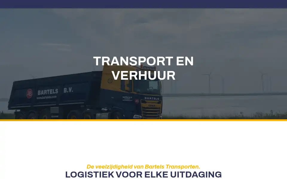 Screenshot of bartelsbv.com