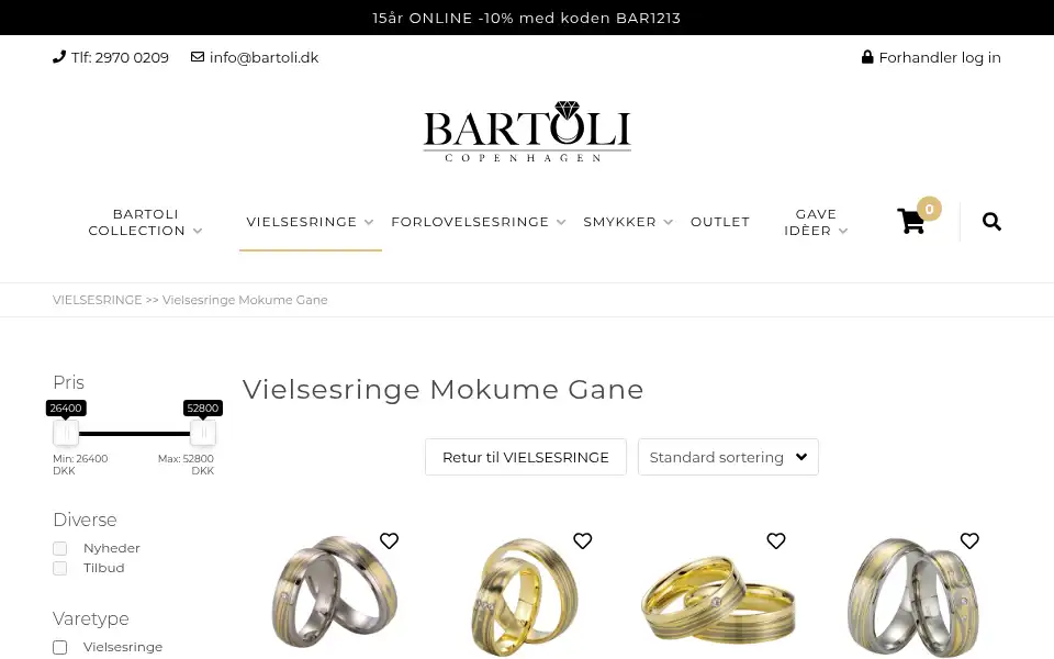 Screenshot of bartoli.dk