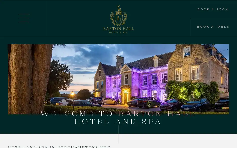 Screenshot of bartonhall.com