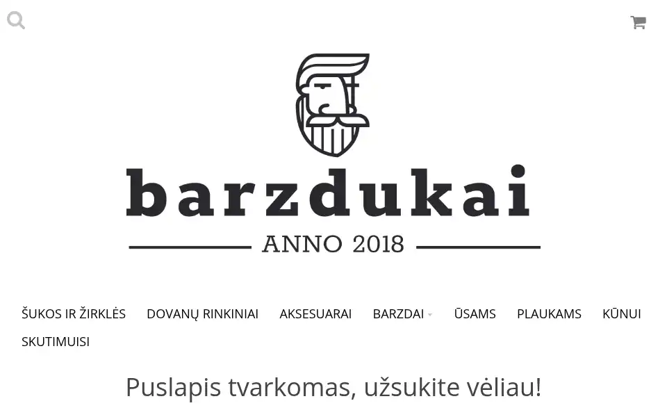 Screenshot of barzdukai.lt
