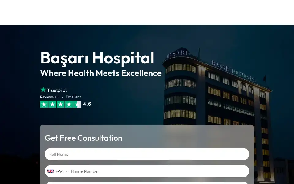Screenshot of basarihospital.com