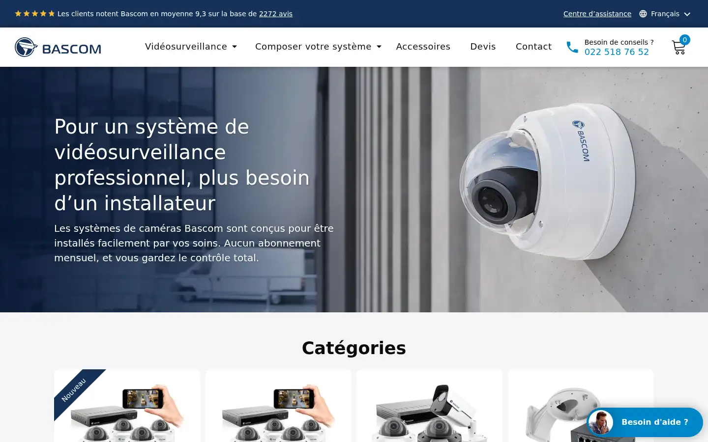 Screenshot of bascom-cameras.ch