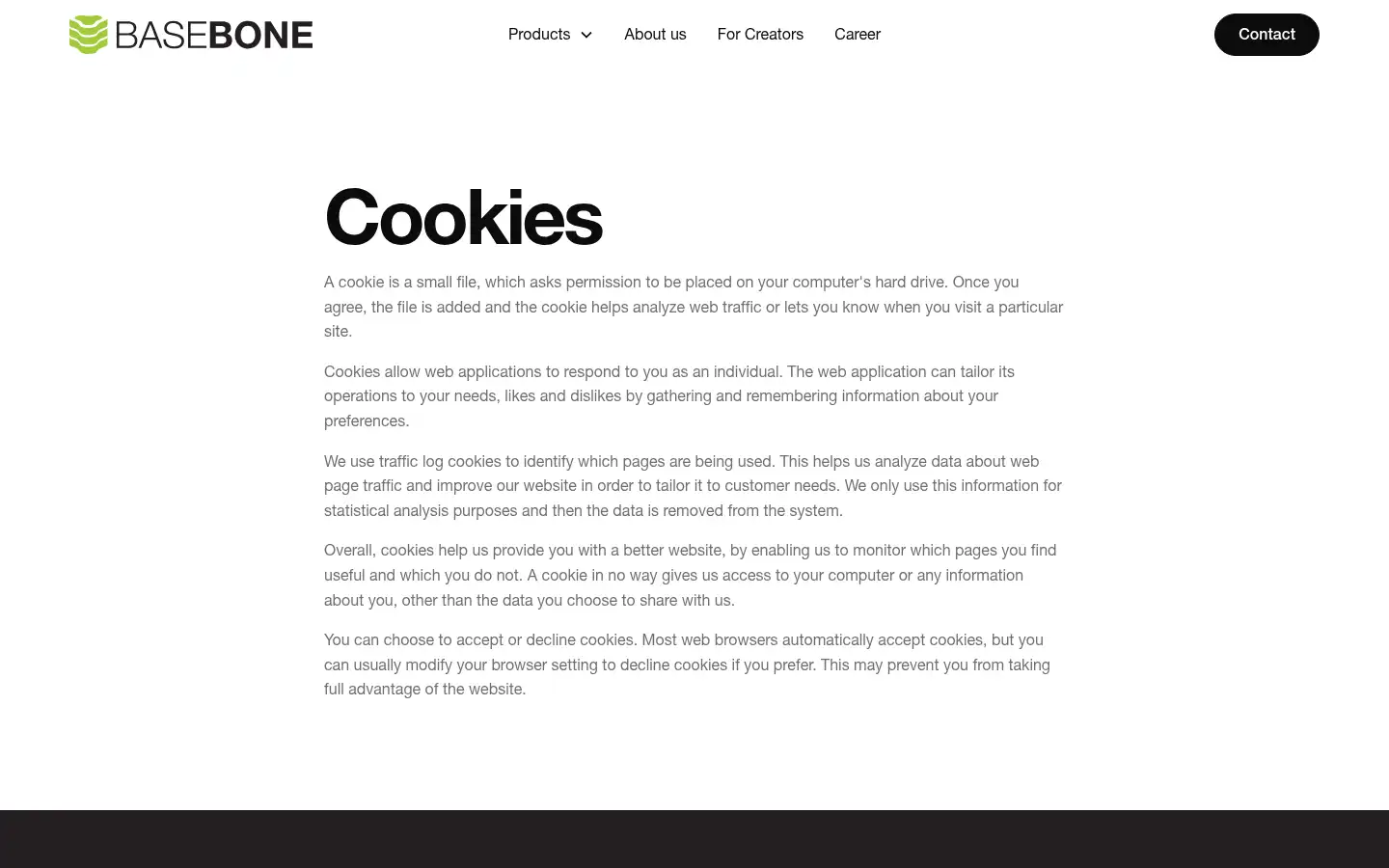 Screenshot of basebone.com