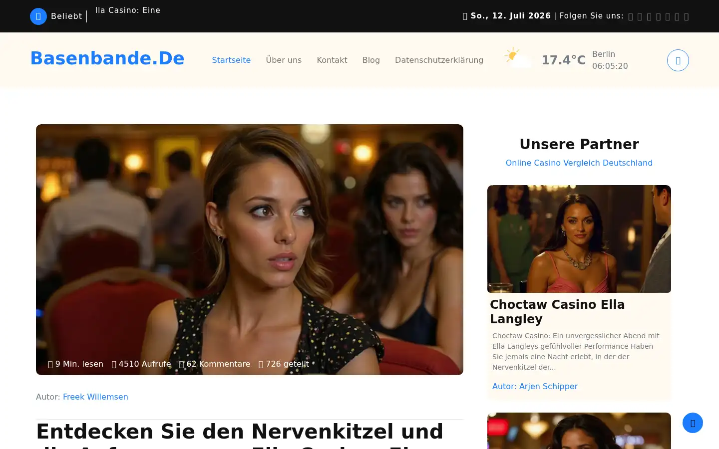 Screenshot of basenbande.de