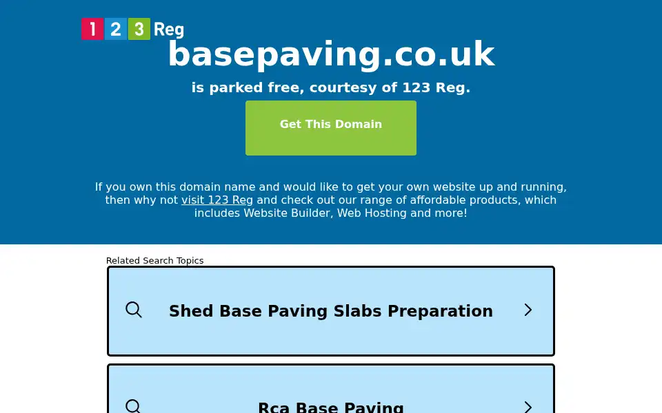 Screenshot of basepaving.co.uk