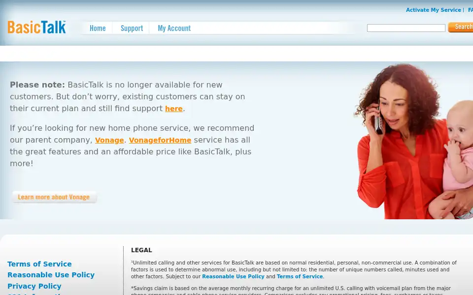 Screenshot of basictalk.com