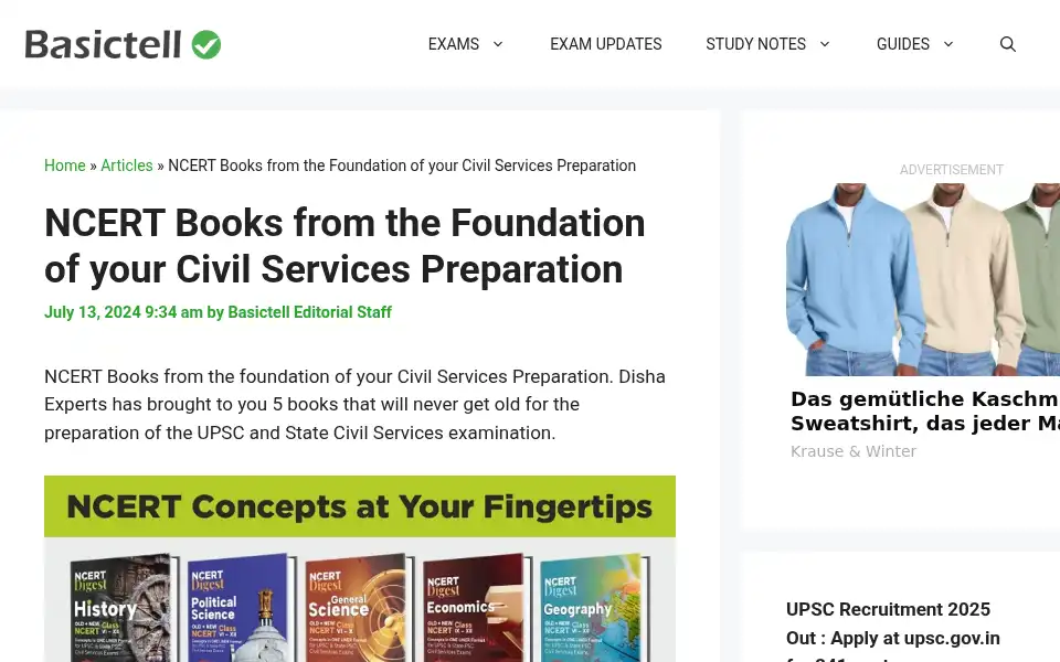 Screenshot of basictell.com