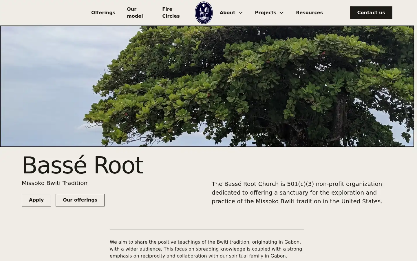Screenshot of basseroot.com
