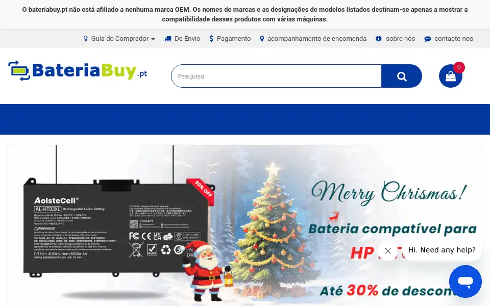 Screenshot of bateriabuy.pt