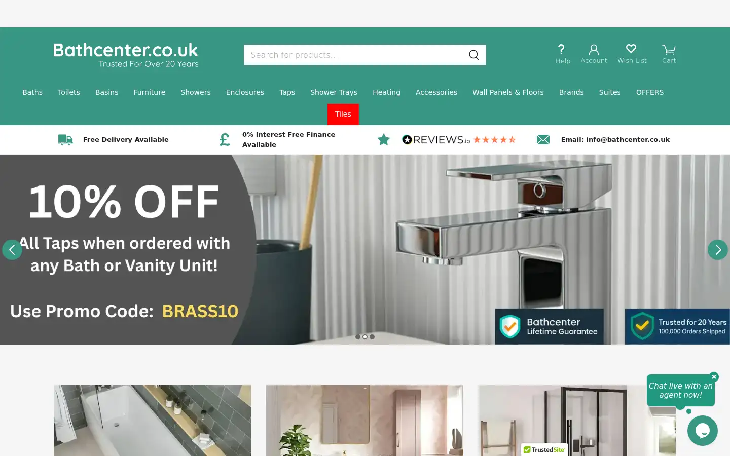 Screenshot of bathcenter.co.uk
