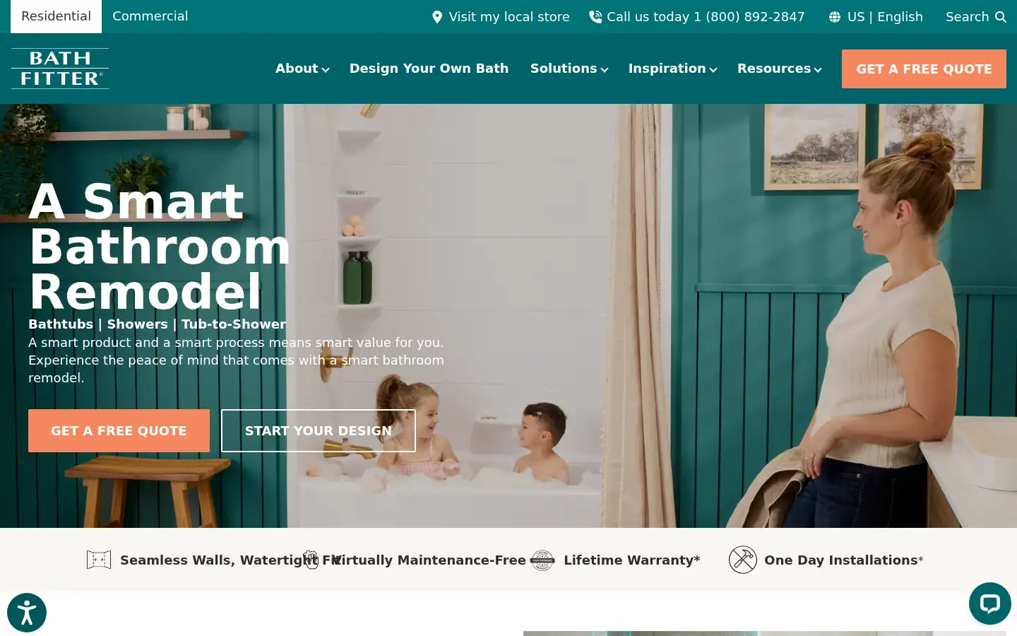 Screenshot of bathfitter.com