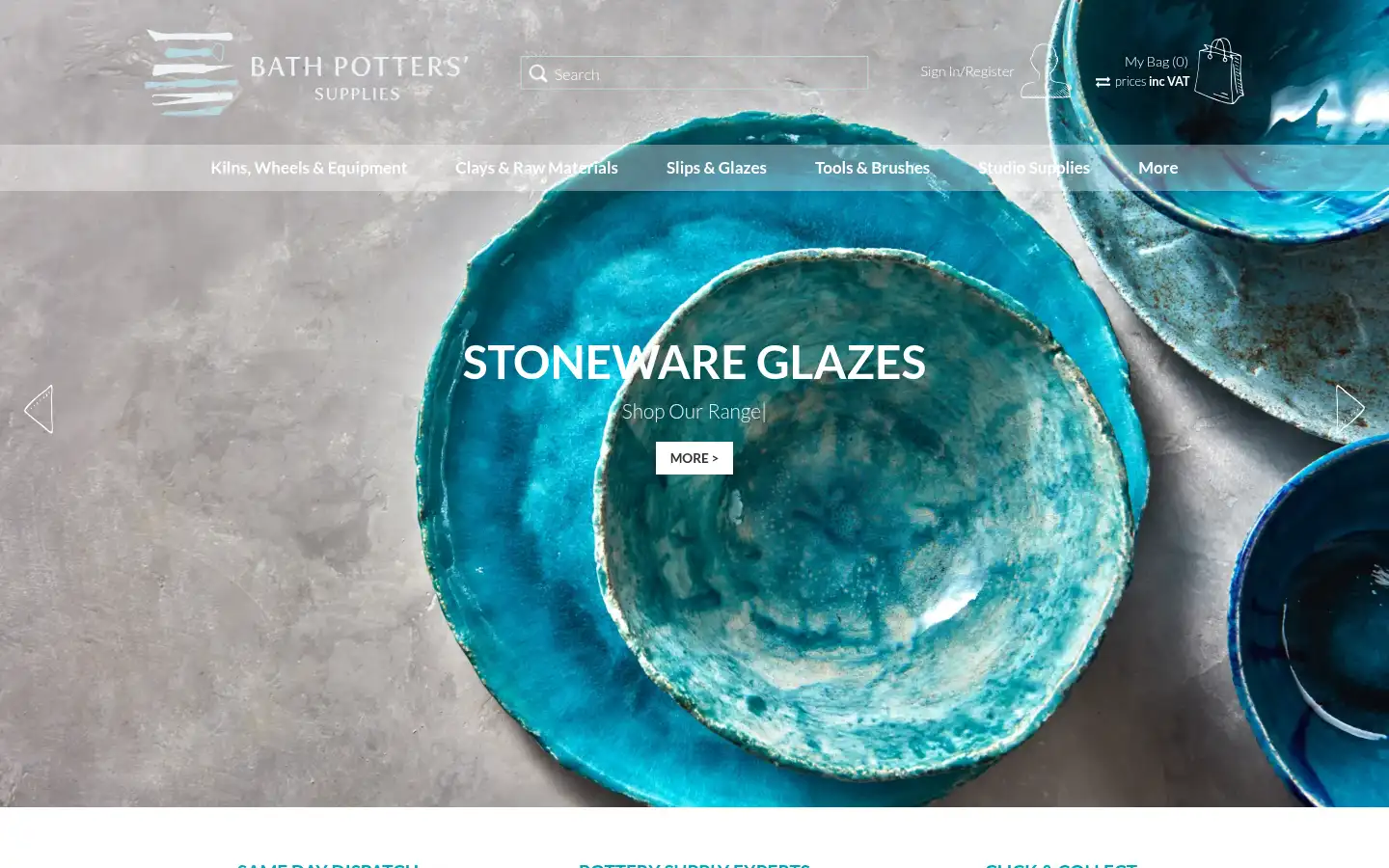 Screenshot of bathpotters.co.uk