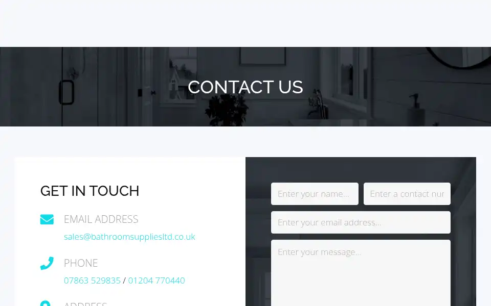 Screenshot of bathroomdesignersltd.com