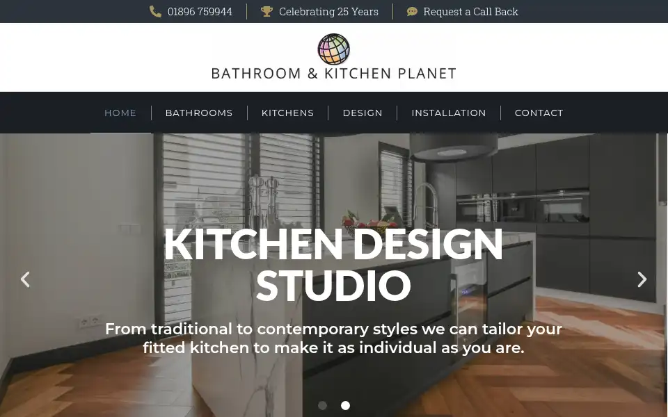 Screenshot of bathroomplanetborders.co.uk