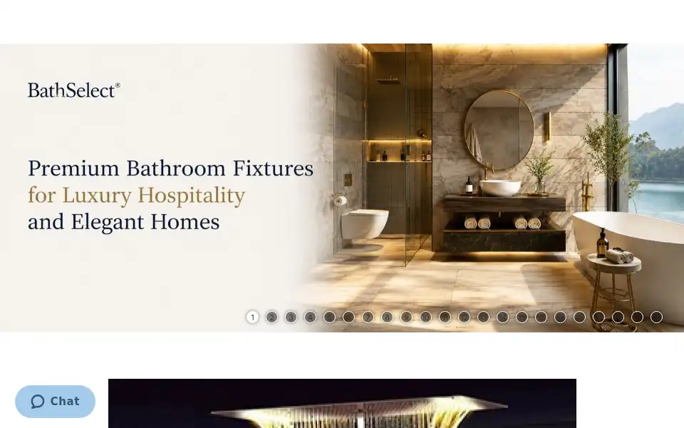 Screenshot of bathselect.com