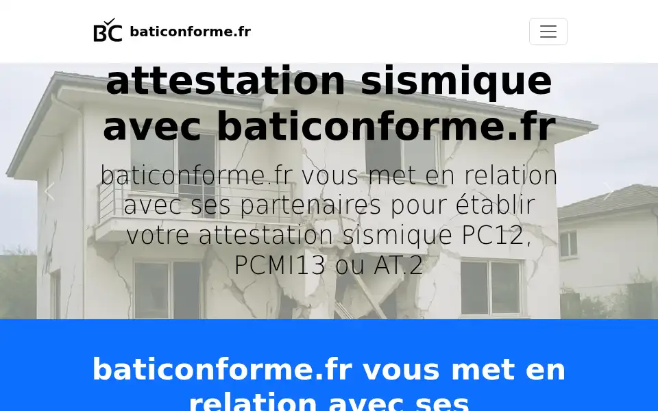 Screenshot of baticonforme.fr