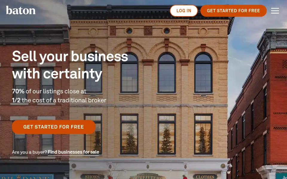Screenshot of baton.com