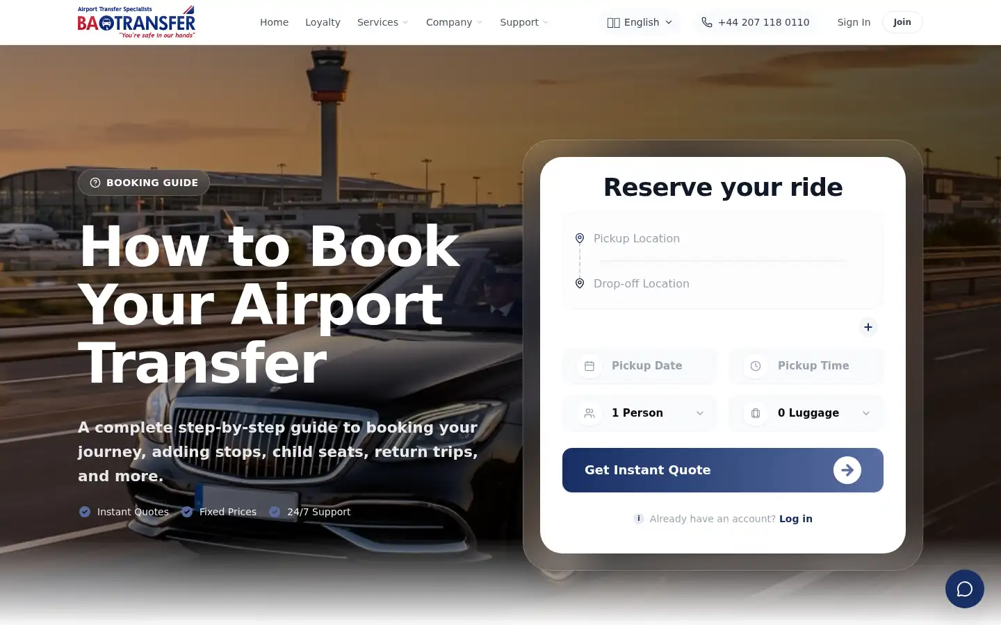 Screenshot of batransfer.com
