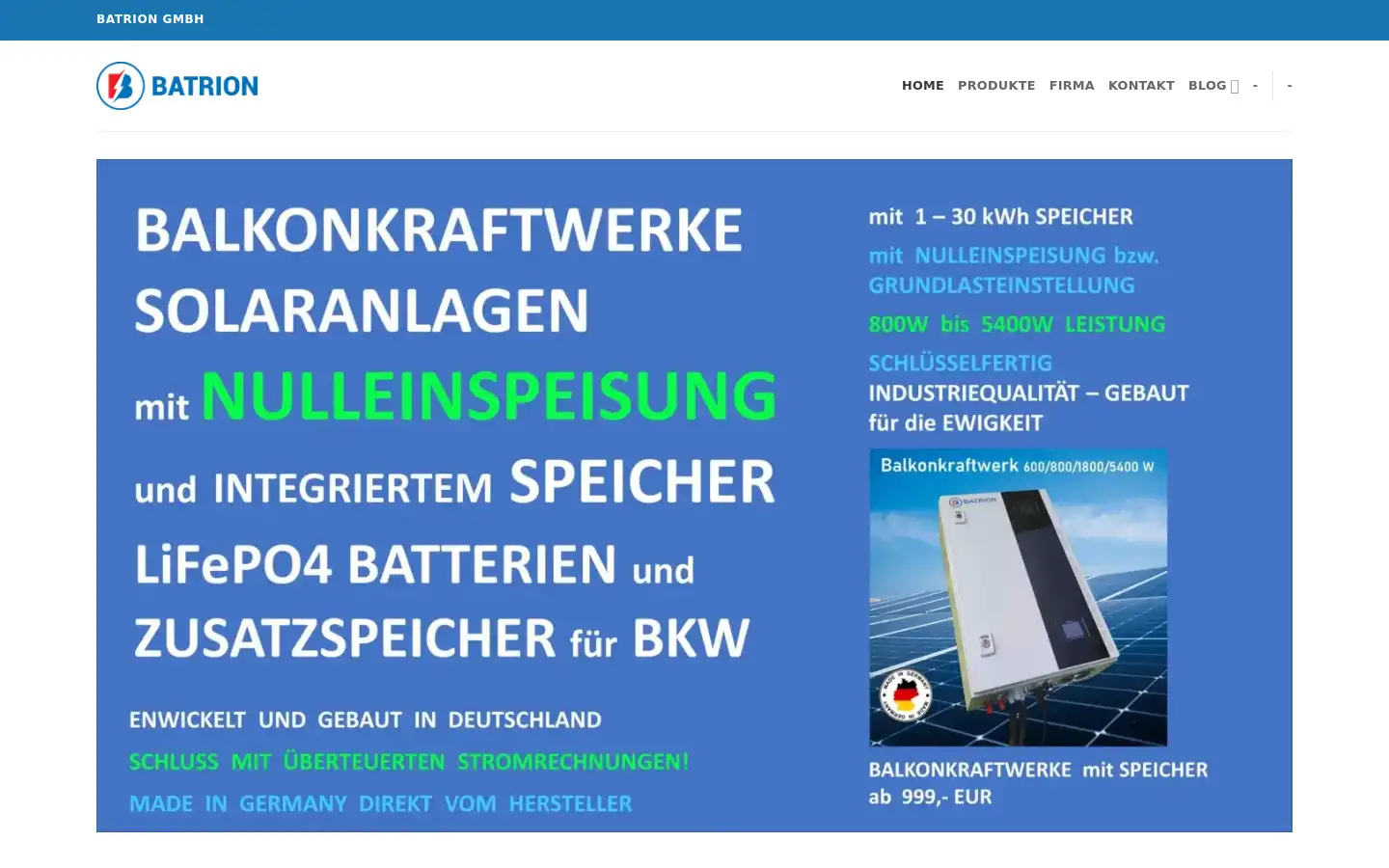 Screenshot of batrion.com