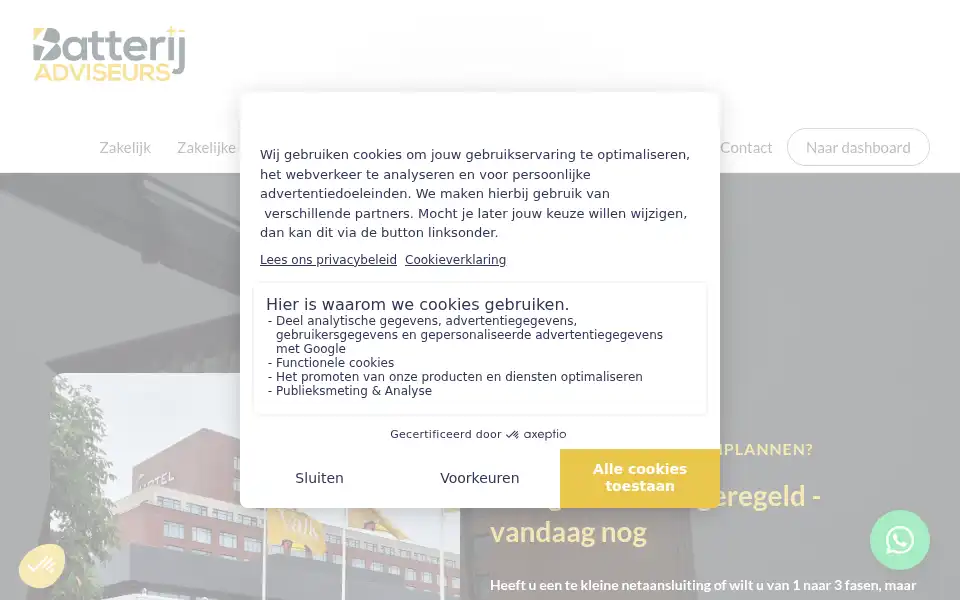 Screenshot of batterijadviseurs.nl