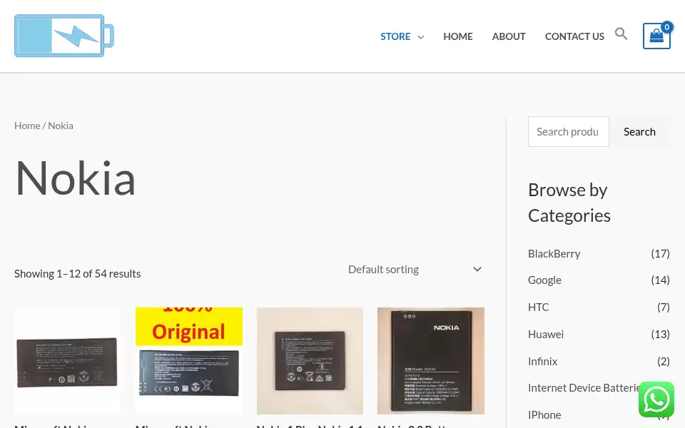 Screenshot of batterybank.com.pk