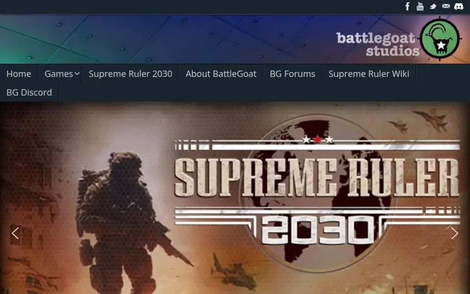 Screenshot of battlegoat.com