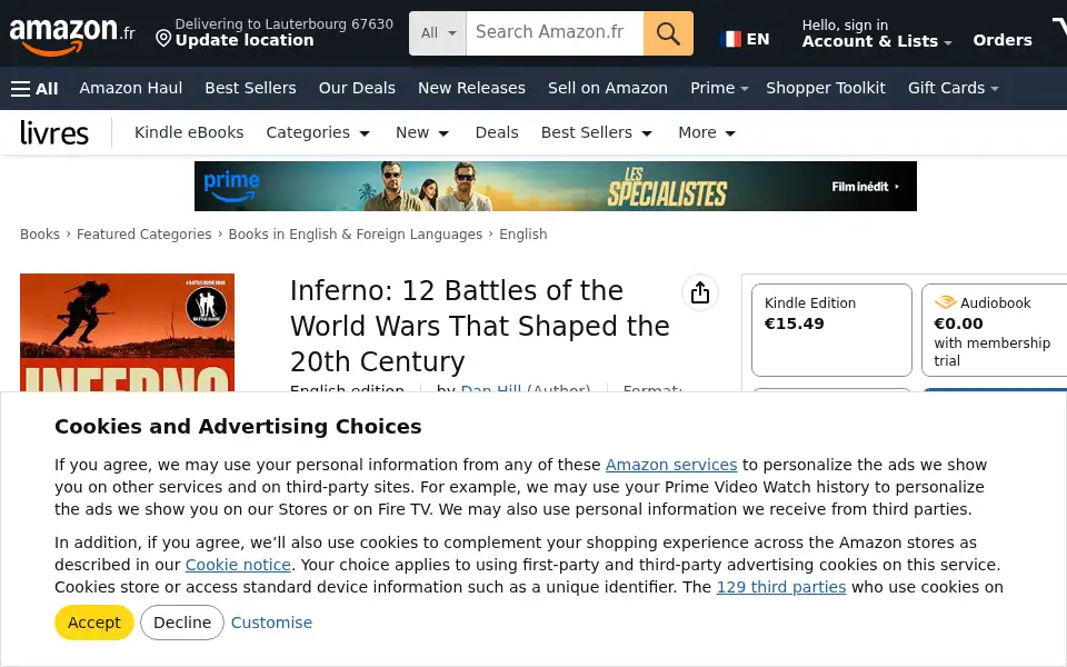 Screenshot of battleguide.co.uk