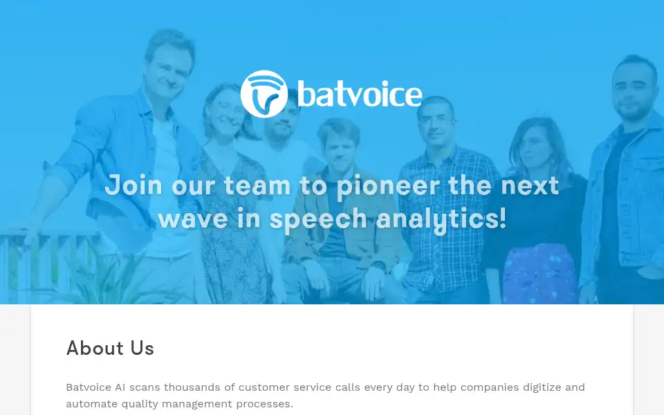 Screenshot of batvoice.welcomekit.co