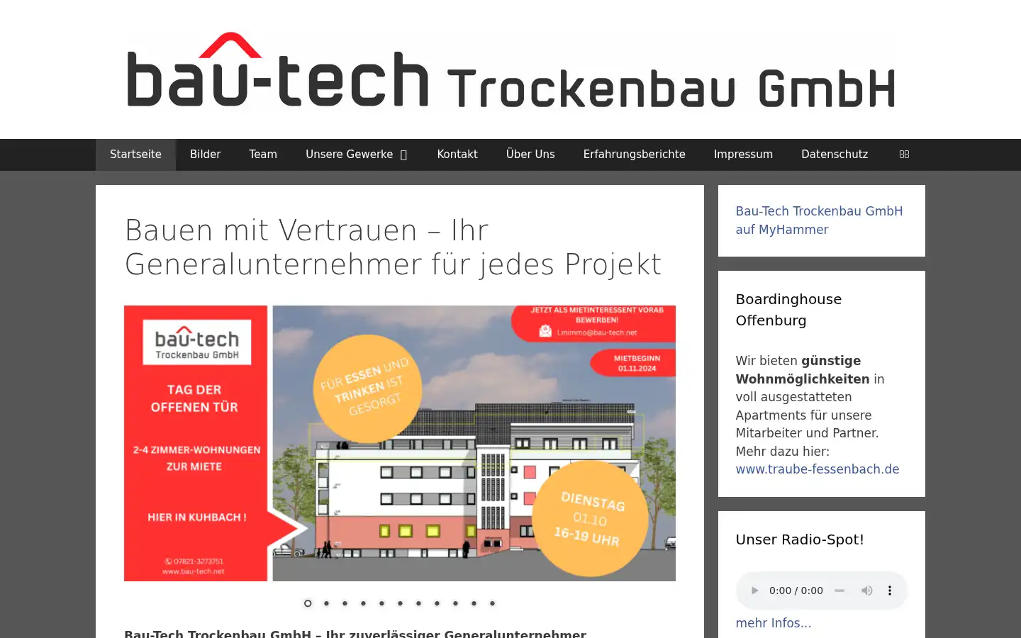 Screenshot of bau-tech.net
