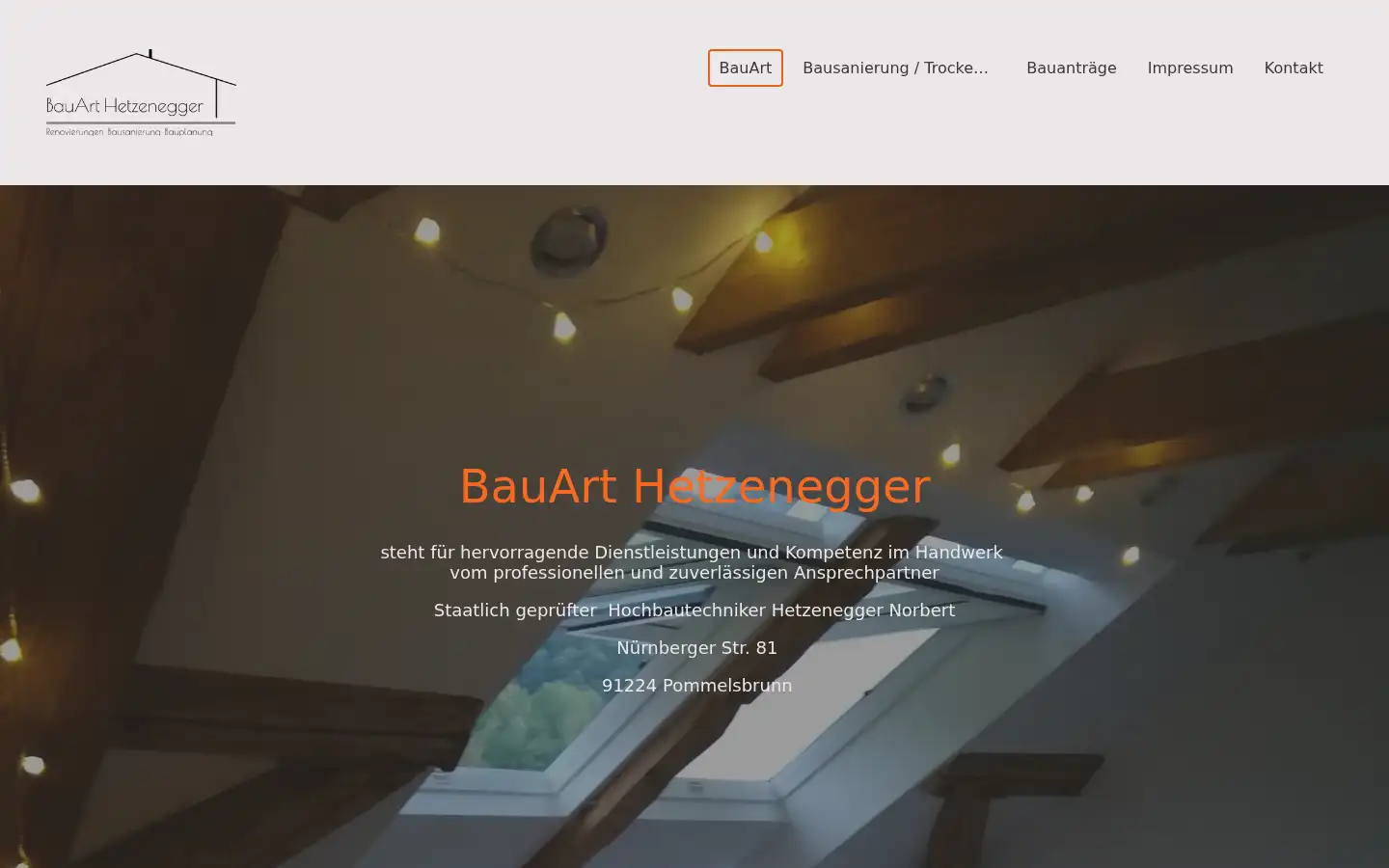 Screenshot of bauart-hetzenegger.de