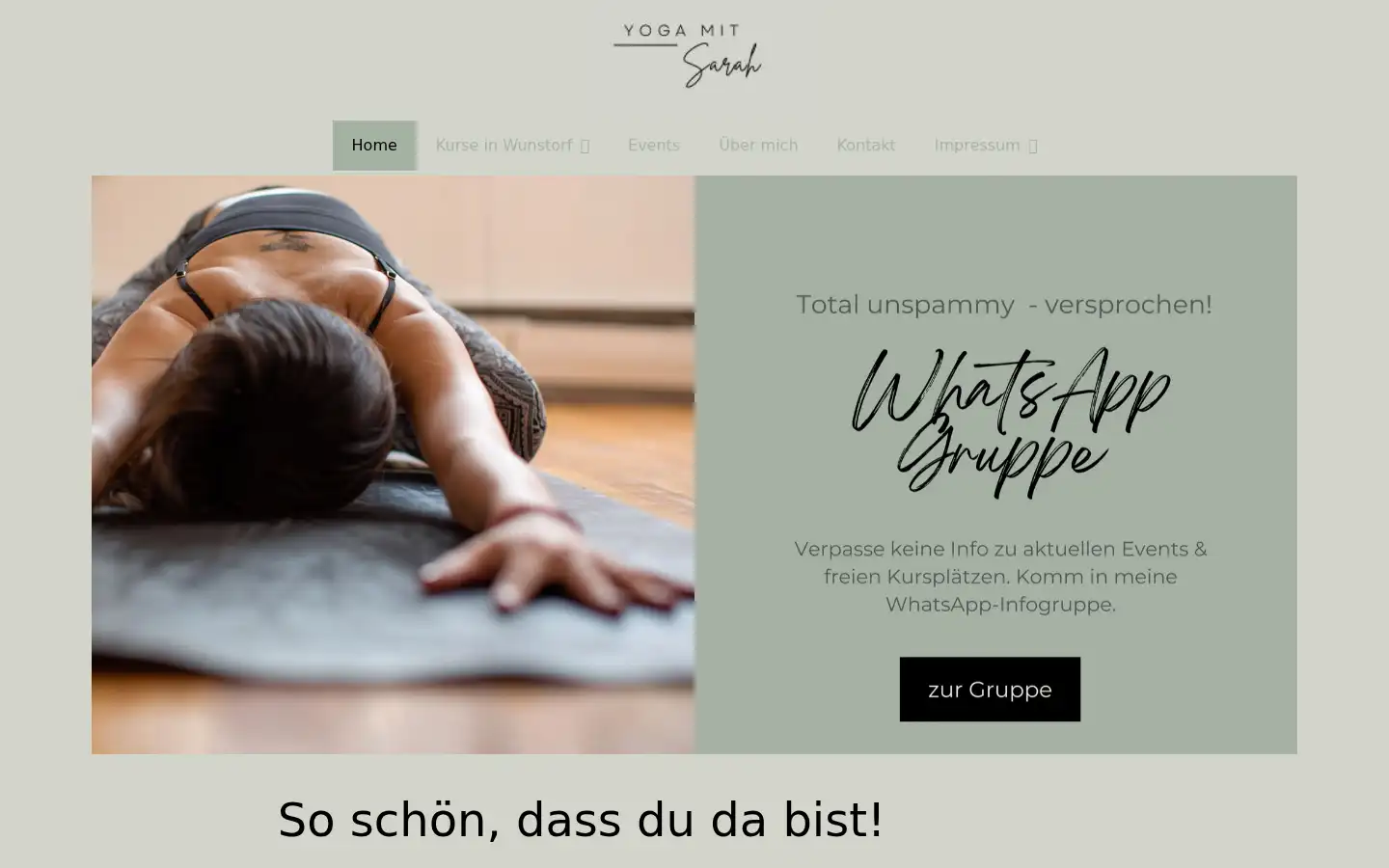 Screenshot of bauchgefuehl-yoga.de