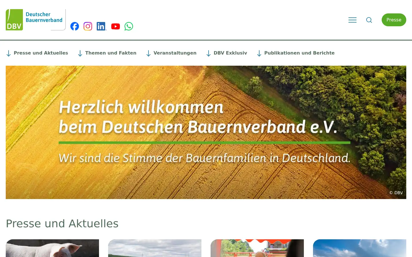 Screenshot of bauernverband.de