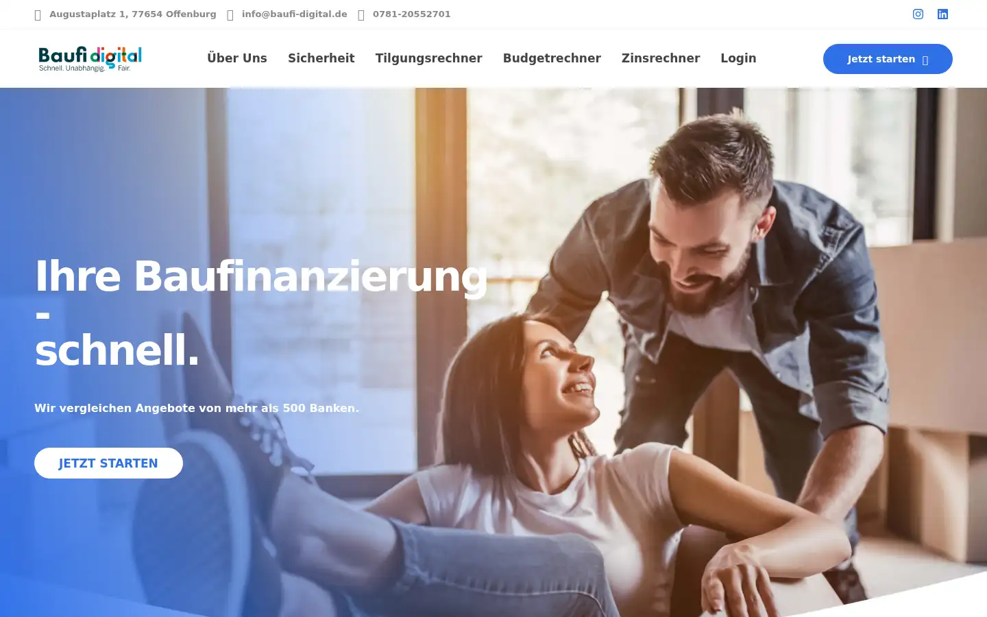 Screenshot of baufi-digital.de