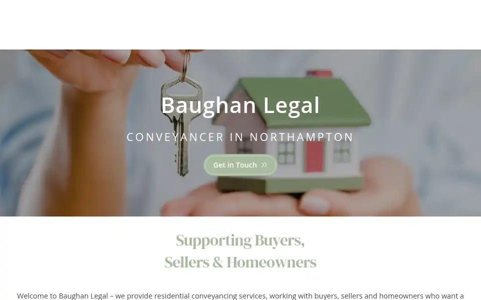 Screenshot of baughanlegal.co.uk