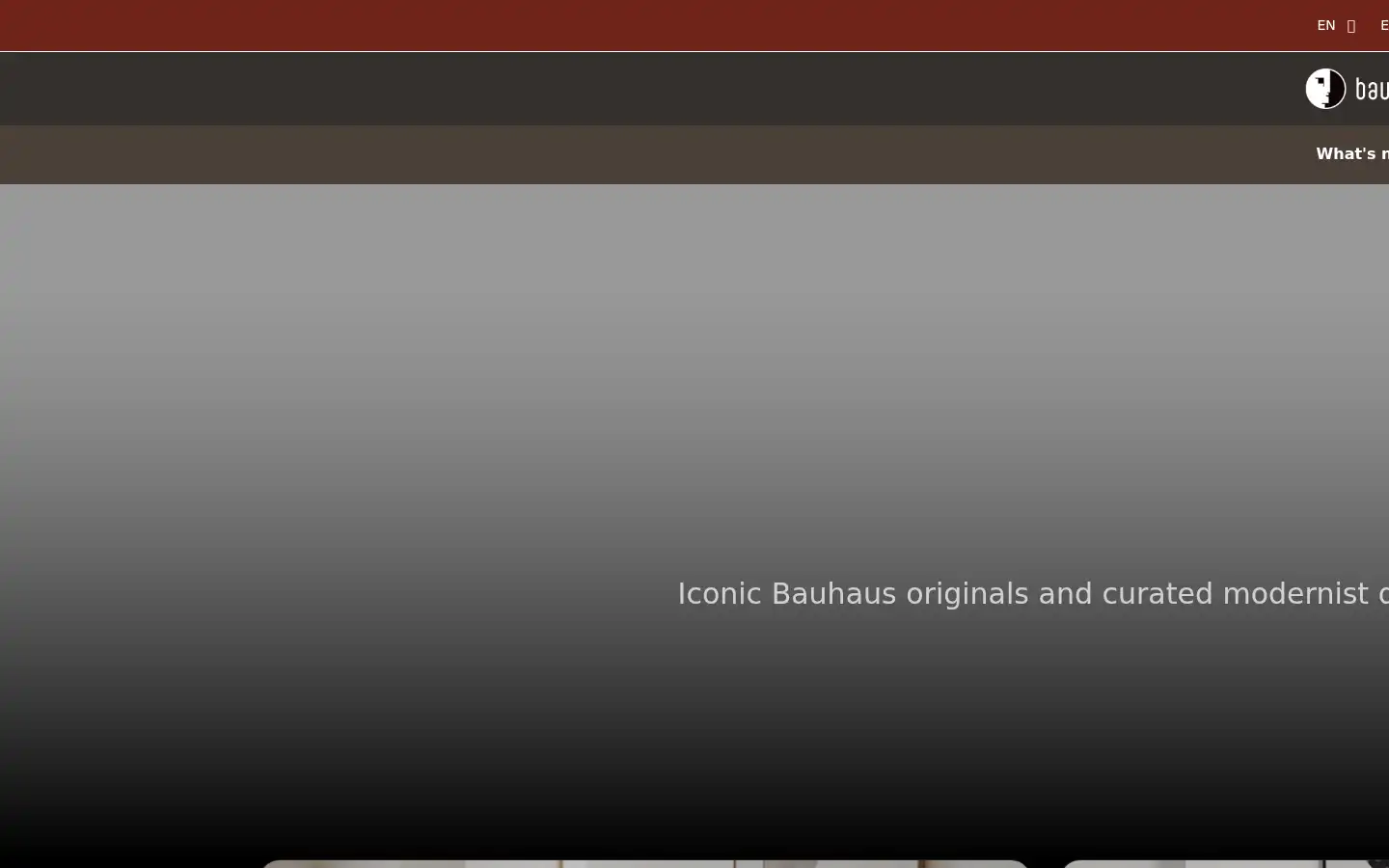 Screenshot of bauhaus-movement.com